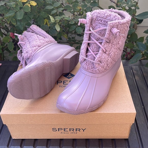 Sperry - Saltwater Sherpa Boots - Lavender Size:8 - Picture 2 of 16